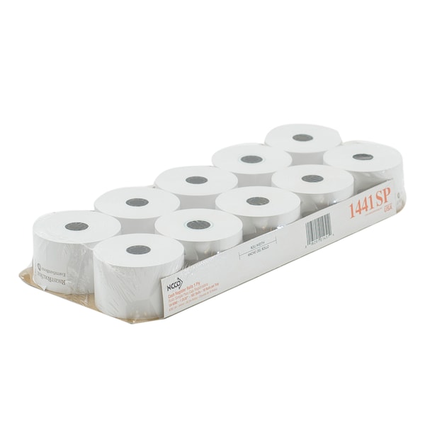 National Checking Tape Register Roll 44mm White 1 Ply, PK50